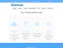 Tablet Screenshot of gocloudz.com